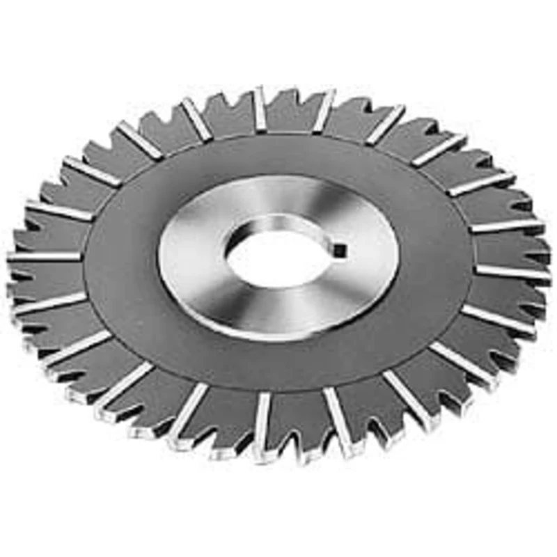 Made in USA 3 Diam x 5/32 Thick Staggered Tooth Side Chip Saw 1 Arbor Hole Diam, Cobalt, TiN Finish, 28 Teeth, with K...